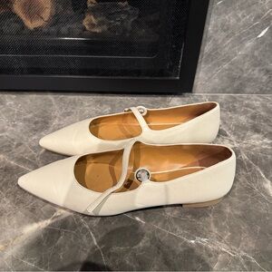Splendid Mariana Cream Leather Flats | 10